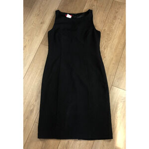 Esprit Black Sleeveless Sheath Dress 3/4 Short LBD Elegant Formal Career Y2K 90s